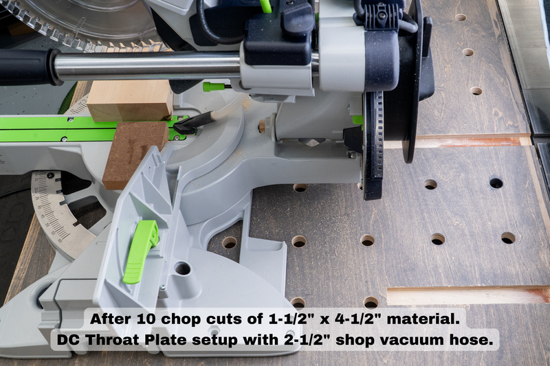 Festool Kapex KS 120 Zero Clearance Dust Collection Throat Plate
