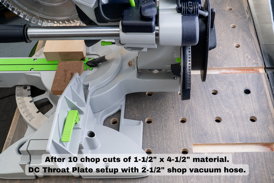 Festool Kapex KS 120 Zero Clearance Dust Collection Throat Plate