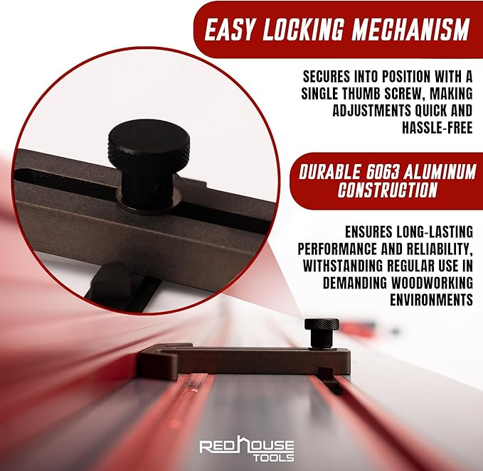 Mountable Stop Block Multi-Angle Swivel Stop Block - T-track Compatible – Red House Tools